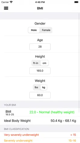 Game screenshot BMI - BMR Calculator mod apk