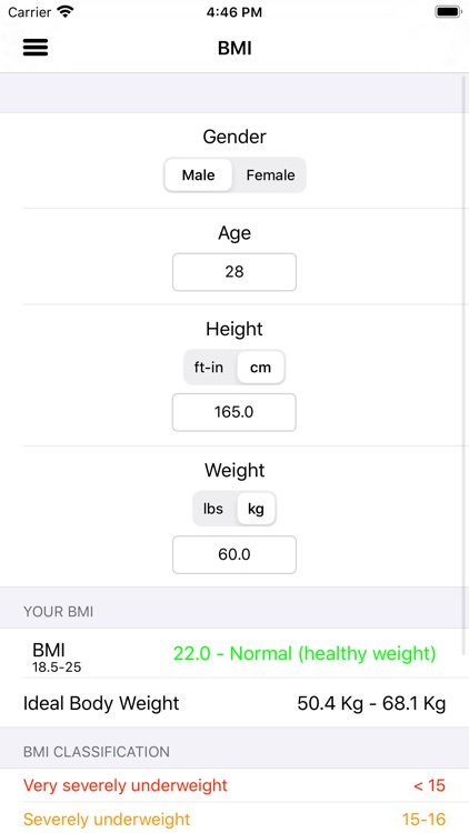 BMI - BMR Calculator by Thang Nguyen