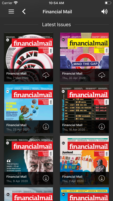 Financial Mail Magazine Screenshot