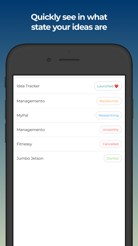 Idea Trackerr - 1.0.2 - (iOS)