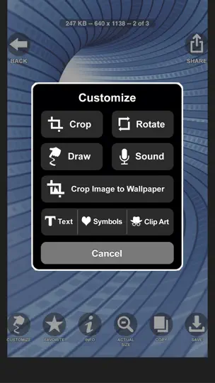 Captura de pantalla de 10,000,000 HD Wallpapers en iPhone 5