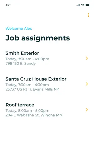 Workglue Employee Time Clock screenshot 2