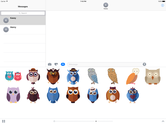 Screenshot #1 for Owl Sticker Pack