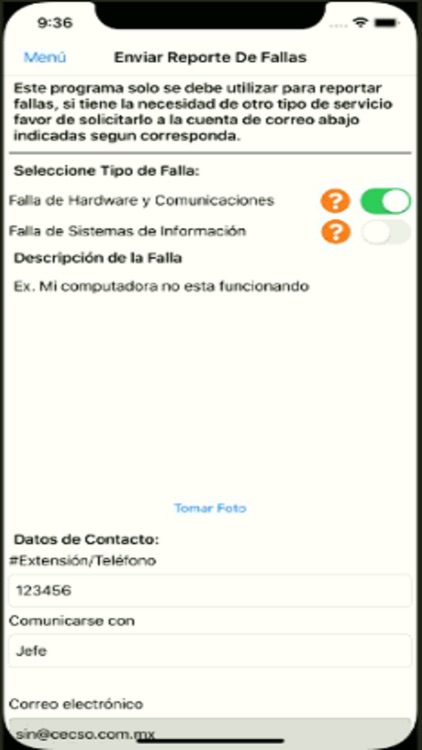 Reporte de fallos CECSO screenshot-5