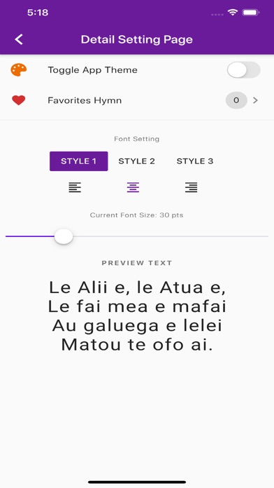 Samoan Hymn Screenshot