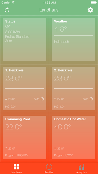 Screenshot #1 pour Smart Room Heating App