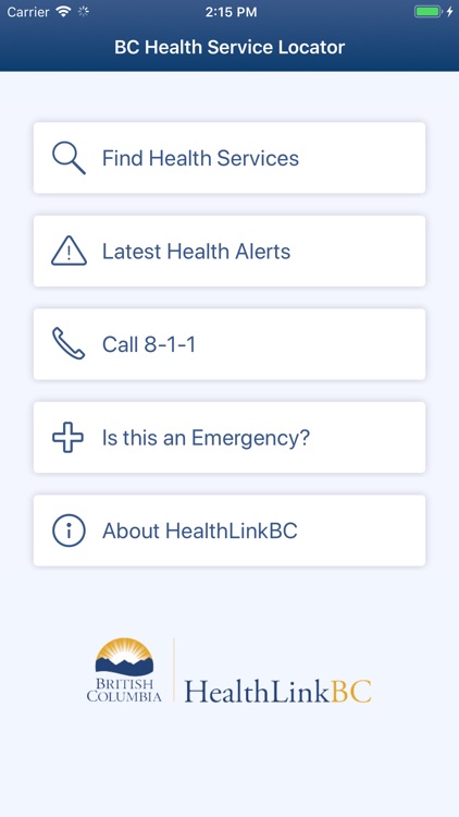 BC Health Service Locator