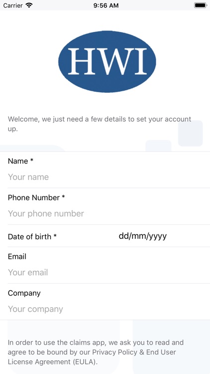 HWI Claims App