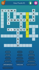 Fill-In Crosswords screenshot