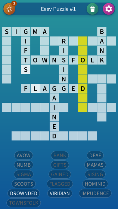 Fill-In Crosswords screenshot 1