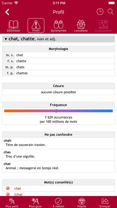 Dictionnaire Le Robert Mobile : 4 en 1 Screenshot 4