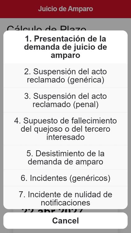 Cálculo de Plazos Procesales