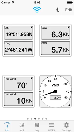 Скриншот Boat Instruments на iPhone 3