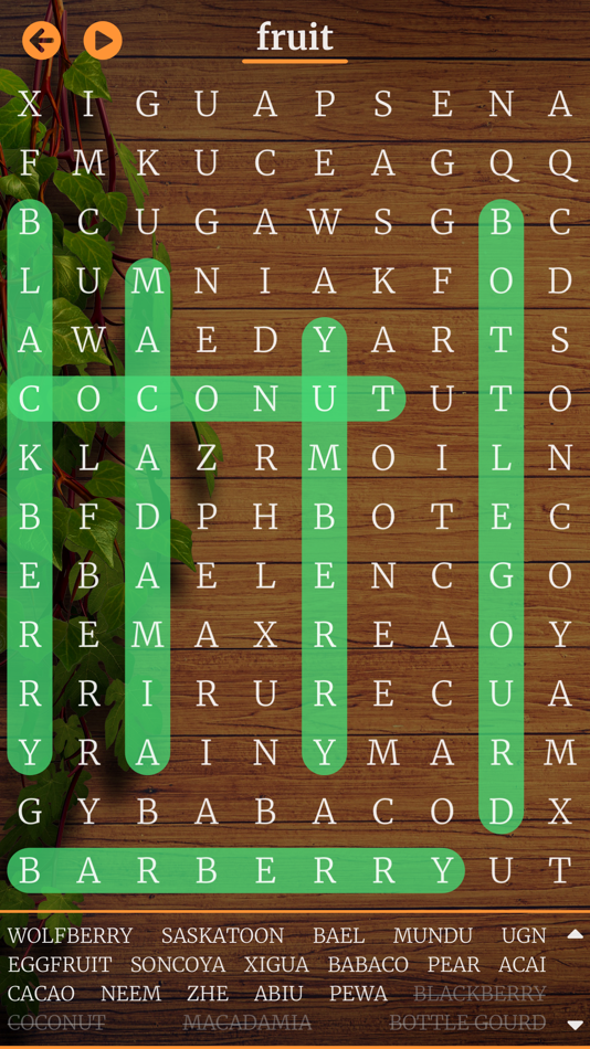#4. Word Search - Infinite puzzles (iOS) 由: Frederic Bacro