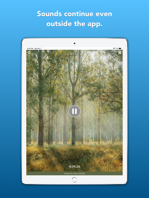 White Noise Sleep Sounds iPad screenshot 4 - Lifestyle app