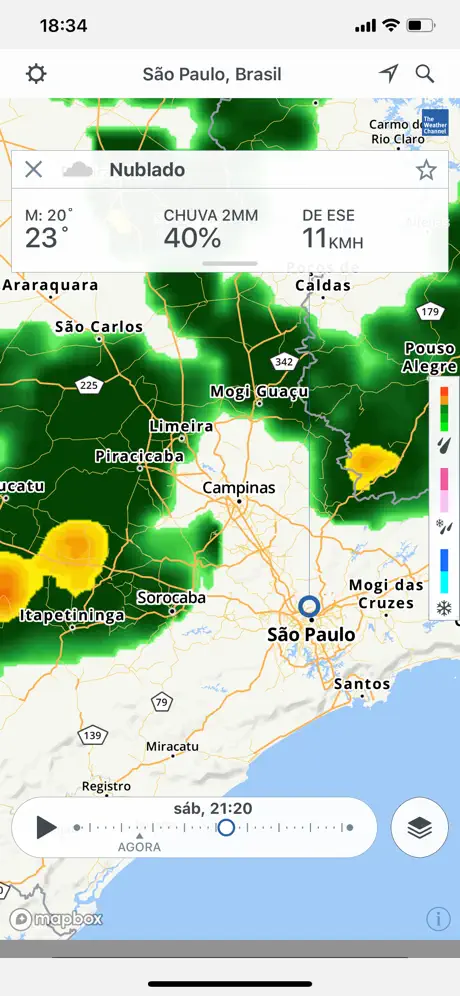Storm Radar: mapa climático