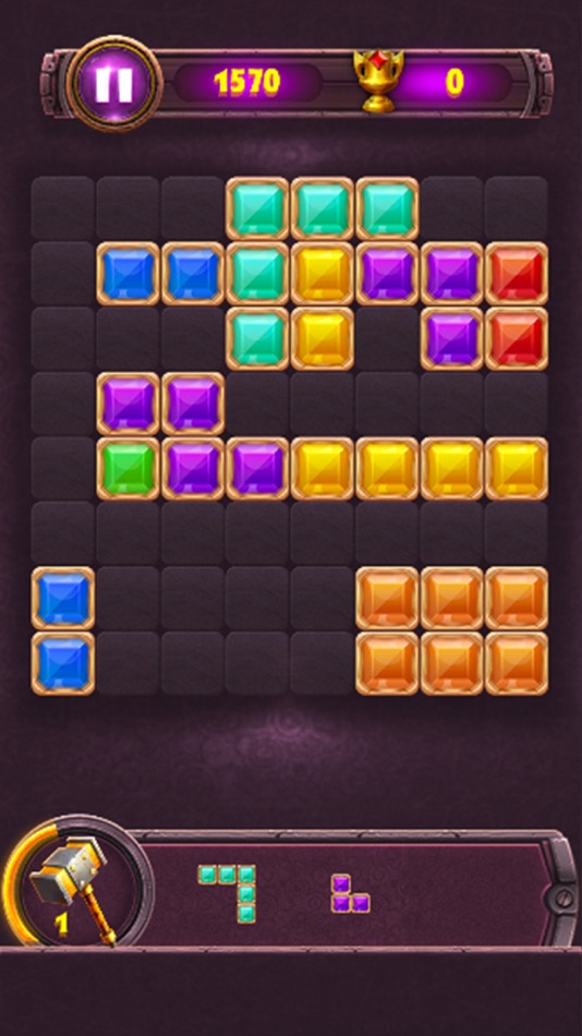 #4. Jewel block puzzle game (iOS) 由: BigCode Games Pvt Ltd