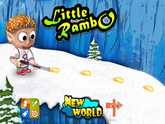 Little Rambo Shooting & Racing iPad app afbeelding 4