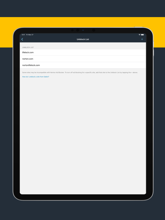 Norton Ad Blocker: Browse faster. Save data. Eliminate ads in Safari. screenshot