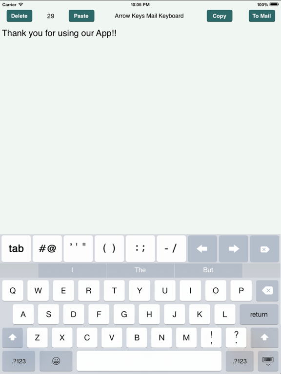 Screenshot #5 pour Arrow Keys Mail Keyboard