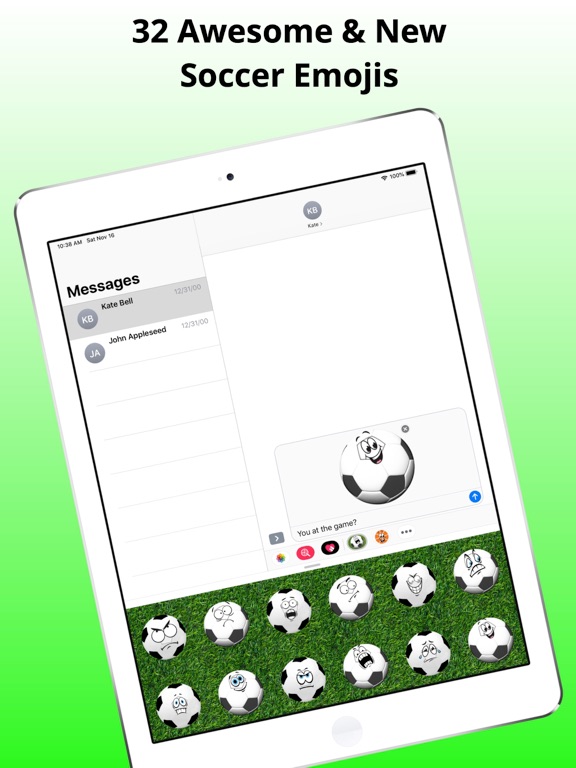Soccer Emojis - Game Emotions iPad screenshot 2 - Stickers app