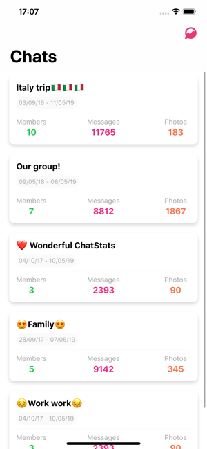 ‎ChatStats Screenshot