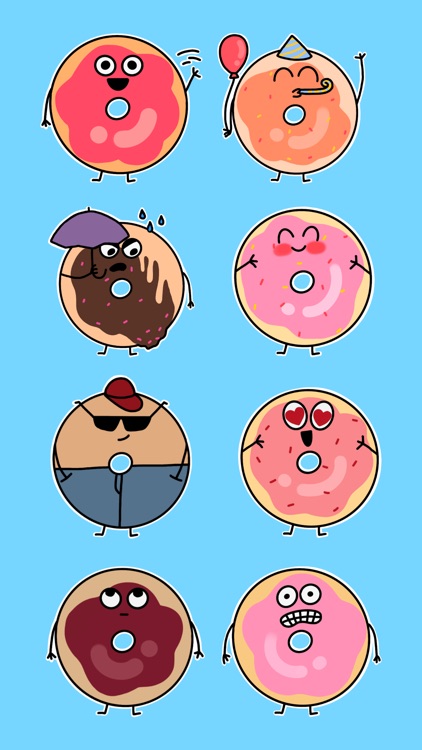 Cute Donuts Stickers