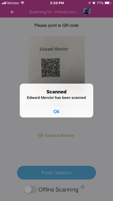 Learning Stream QR Attendance iPhone screenshot 1 - Business app