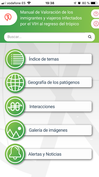 VIH y Viajes Screenshot