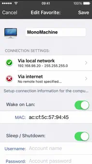 INet WOL - Wake on Lan iphone bilder 1