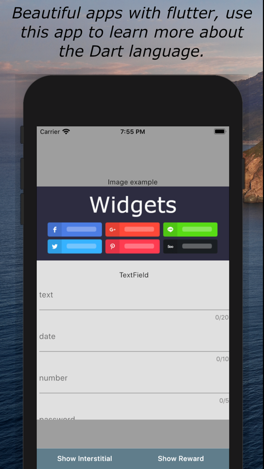 Mobile flutter widgets - 1.0 - (iOS)