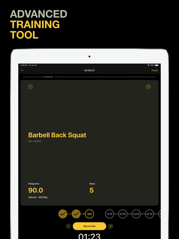 Screenshot #4 pour Strongr: Weight Training Log
