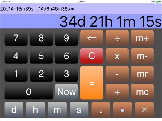 Screenshot #1 for Time Calculator*