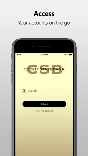 Currie State Bank Mobile screenshot 1