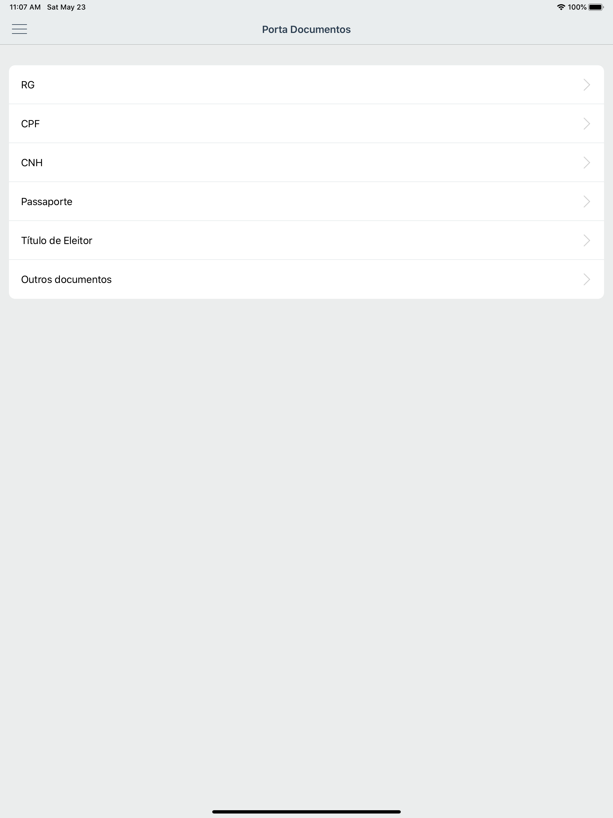 Porta Documentos App