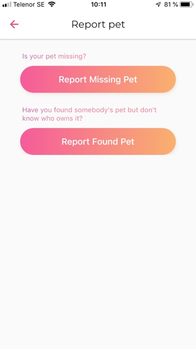 Missing Pets - Find Lost Pet Screenshot