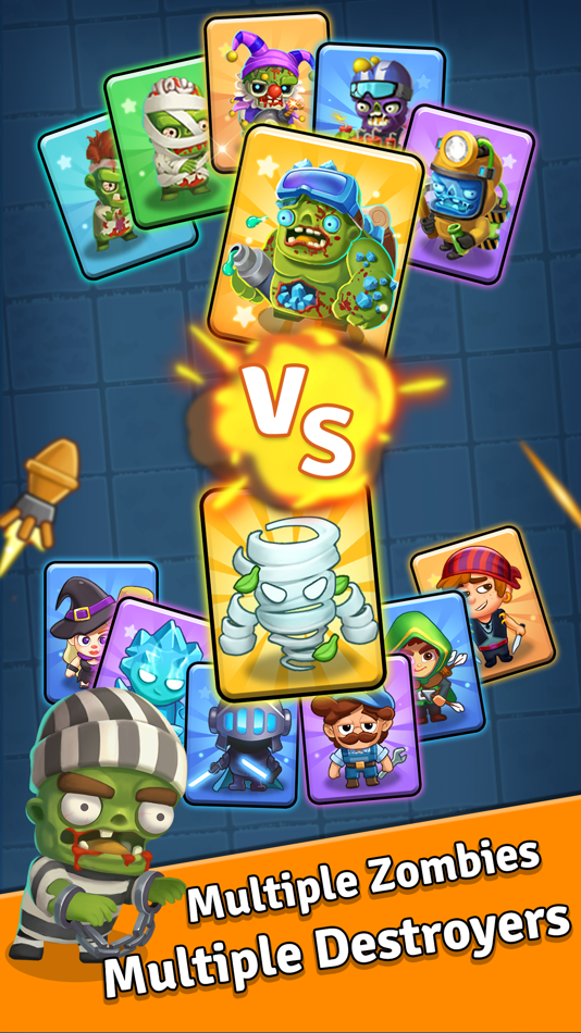 #3. Zombie Destroyer: Merge & Idle (iOS) 由: OAK TECHNOLOGY LIMITED