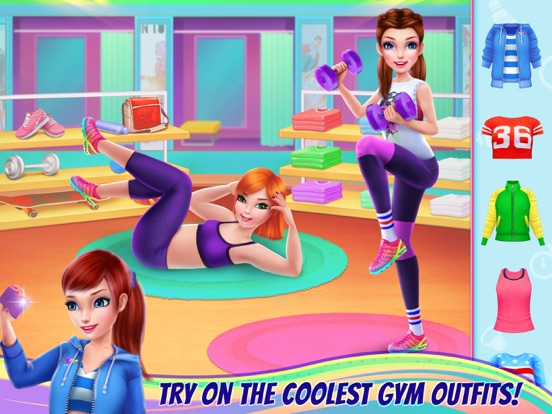 Fitness Girl - Studio Coach iPad app afbeelding 3