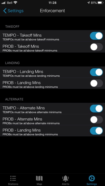 Minimums - METAR/TAF Analysis screenshot-9