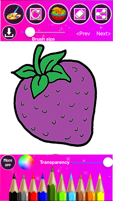 Screenshot #7 for Fruit & Vegetables Coloring