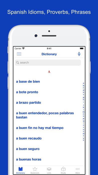 Screenshot #1 pour Spanish Idiom Dictionary