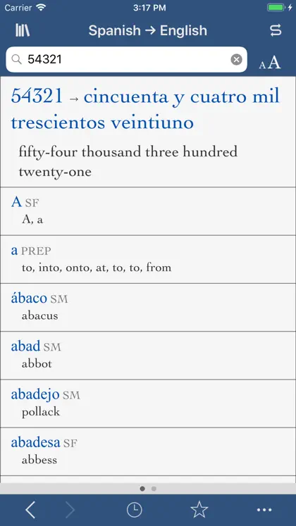 Screenshot 3 di 3 di Collins Spanish-English