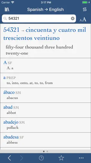 Collins Spanish-English iPhone-skjermbilde 3