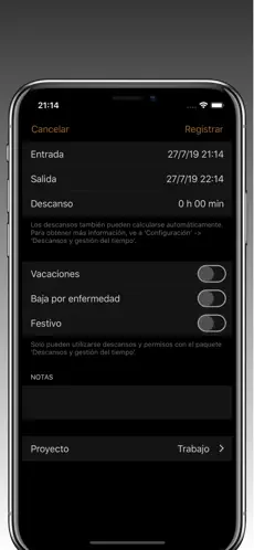 Screenshot 9 FlexLog - Registro de trabajo iphone