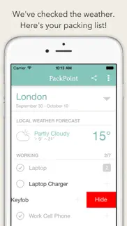 packpoint premium packing list iphone screenshot 3
