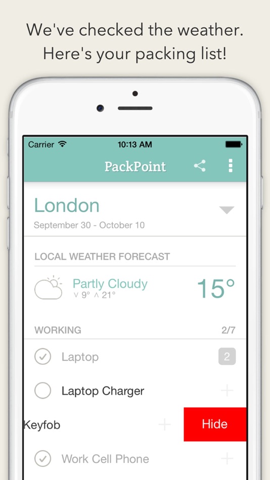#3. PackPoint Premium Packing List (iOS) By: Wawwo