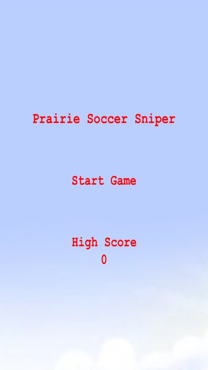 Prairie Soccer Sniper