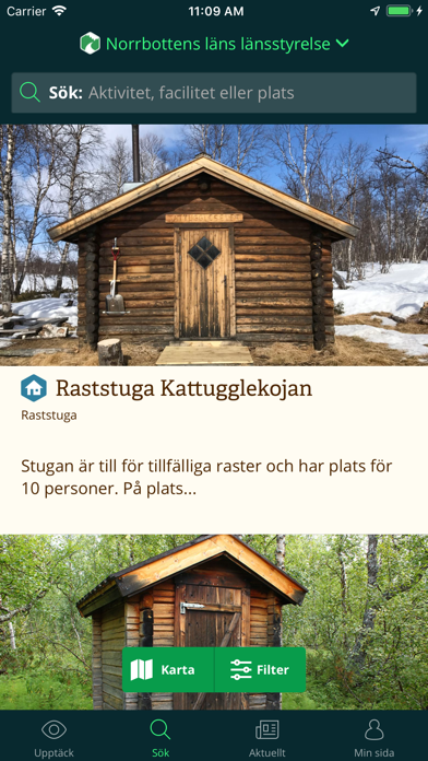 Norrbottens Naturkarta Screenshot