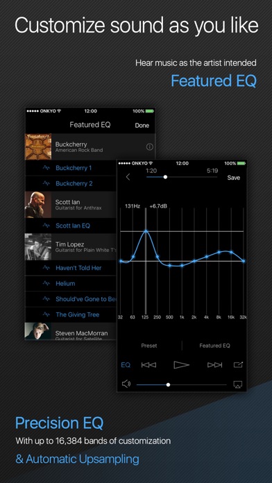 Onkyo HF Player Screenshot