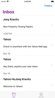 minimail for yahoo mail iphone screenshot 2